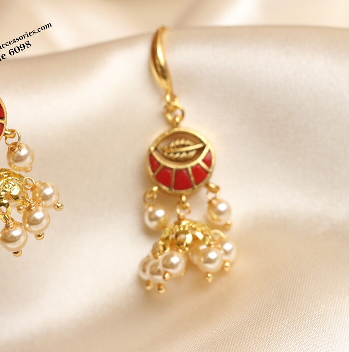 Coral earrings
