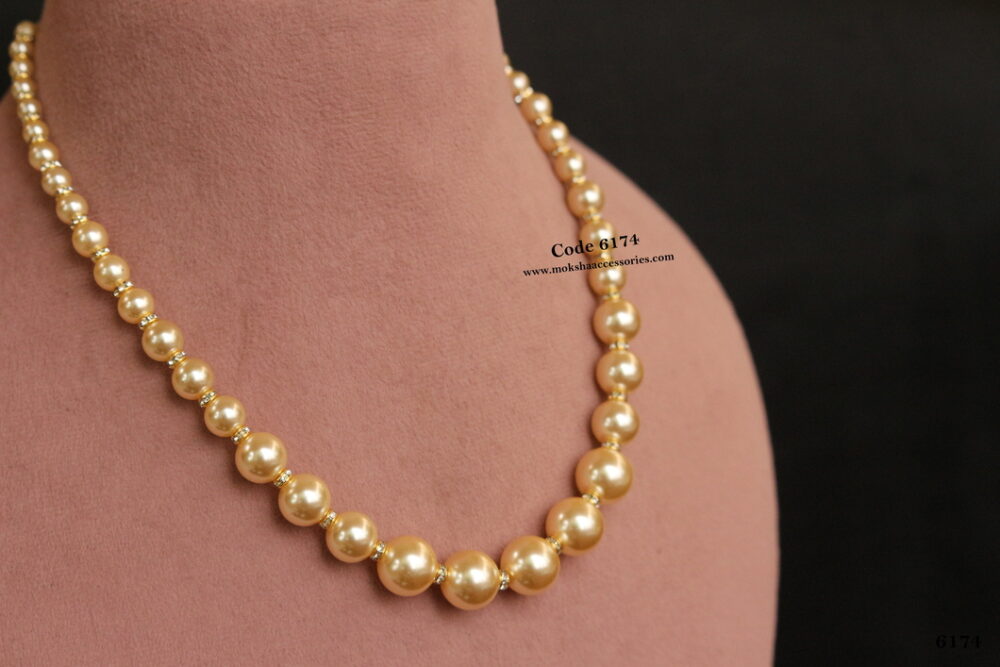 Sarvoski pearl mala with cz rings