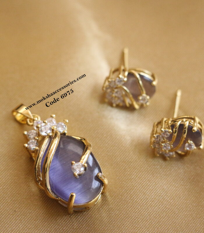 CZ pendant set