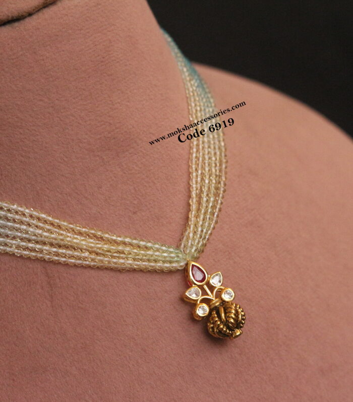 CZ antique ball pendant with sugar beads