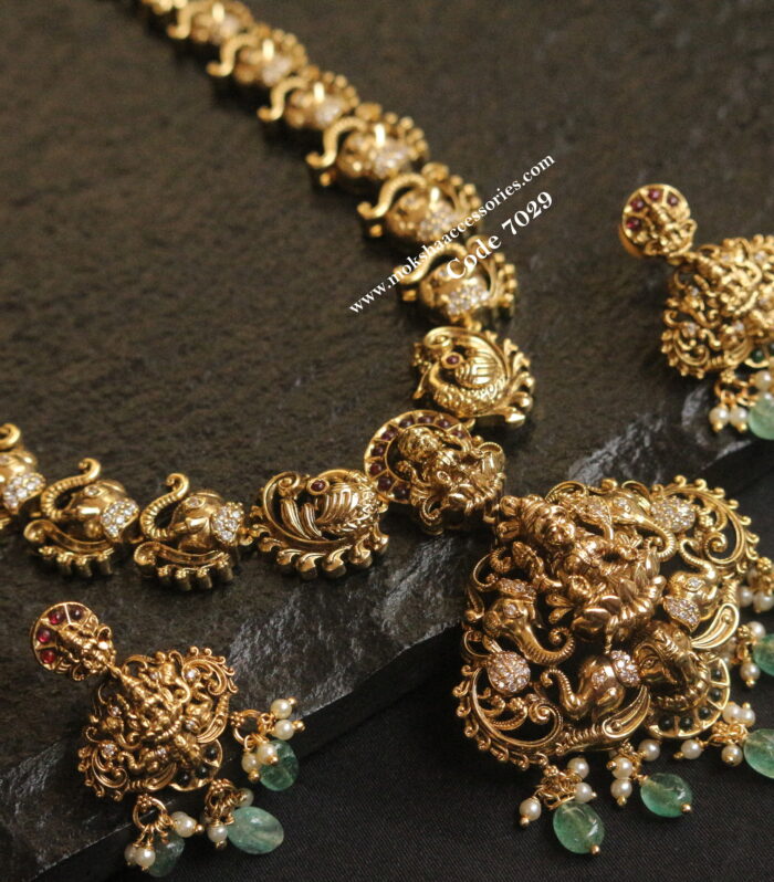 Antique gold neckset