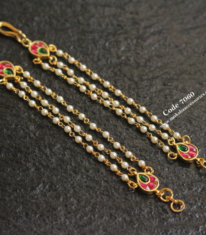 Jadaukundan ear chains