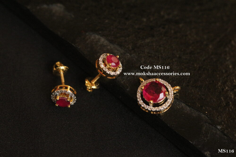 92.5 silver pendant set (4.2 Gms)