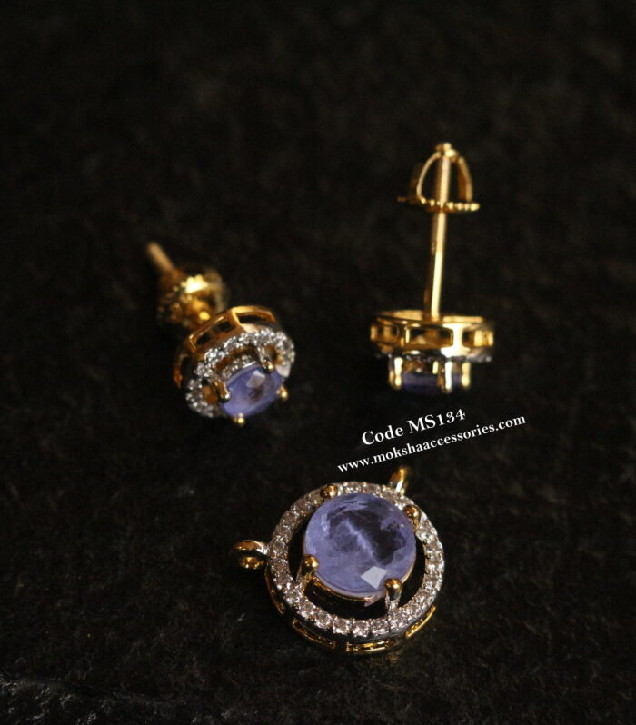 92.5 silver pendant set (4.3 Gms)