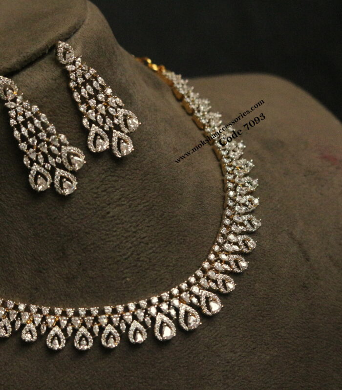 AD stone diamond replica neckset