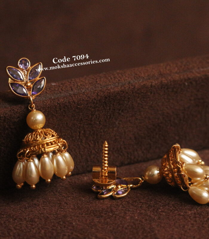 CZ studs with real sarvoski drops