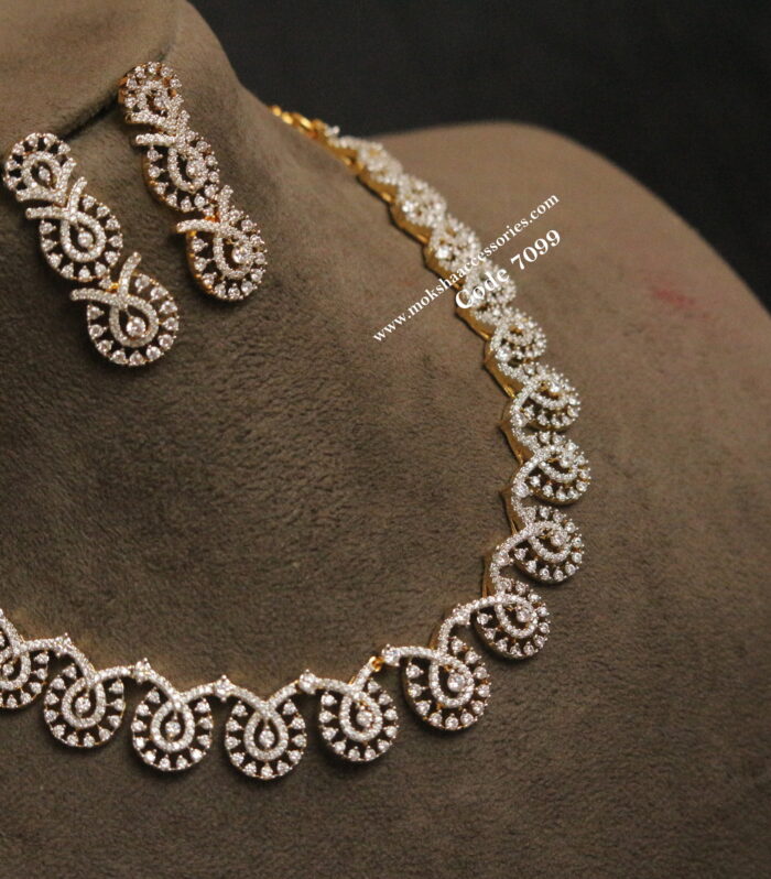 AD stone diamond replica neckset