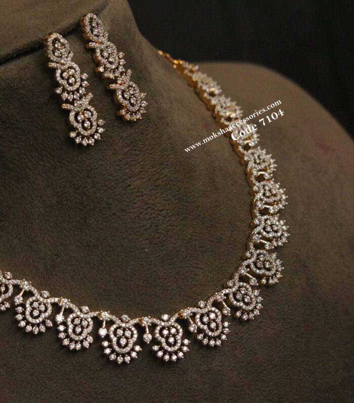 AD stone diamond replica neckset