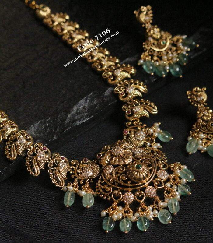Antique gold haram set