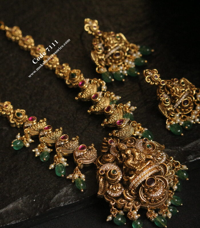 Antique gold neckset