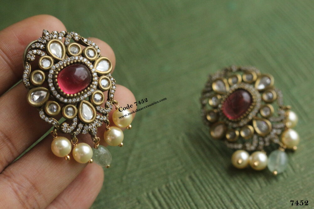 kundan studs