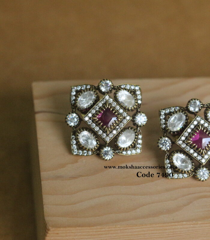 Ruby stone studs