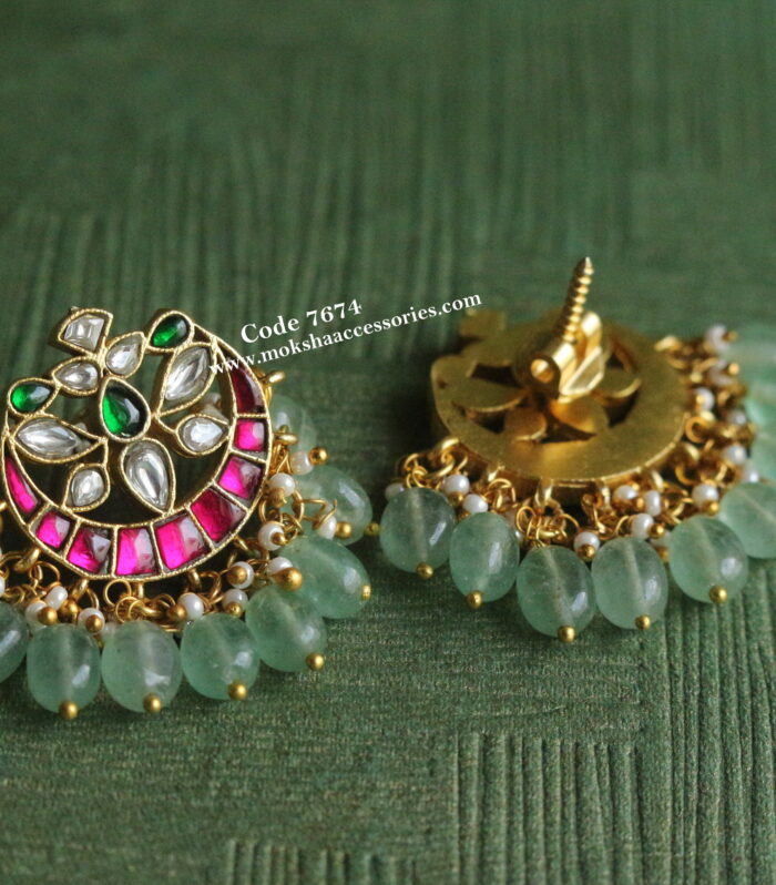 Jadaukundan studs with back screw