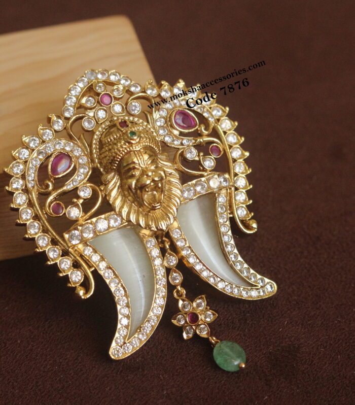 Narasimha swamy idol pendant with back hook