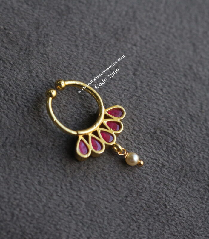 Nath with ruby stone