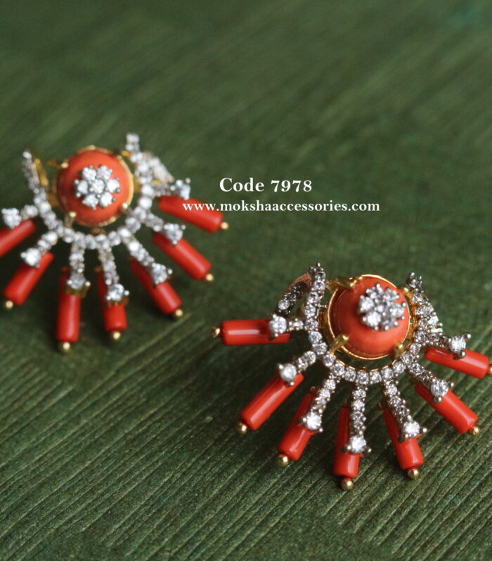 Coral studs
