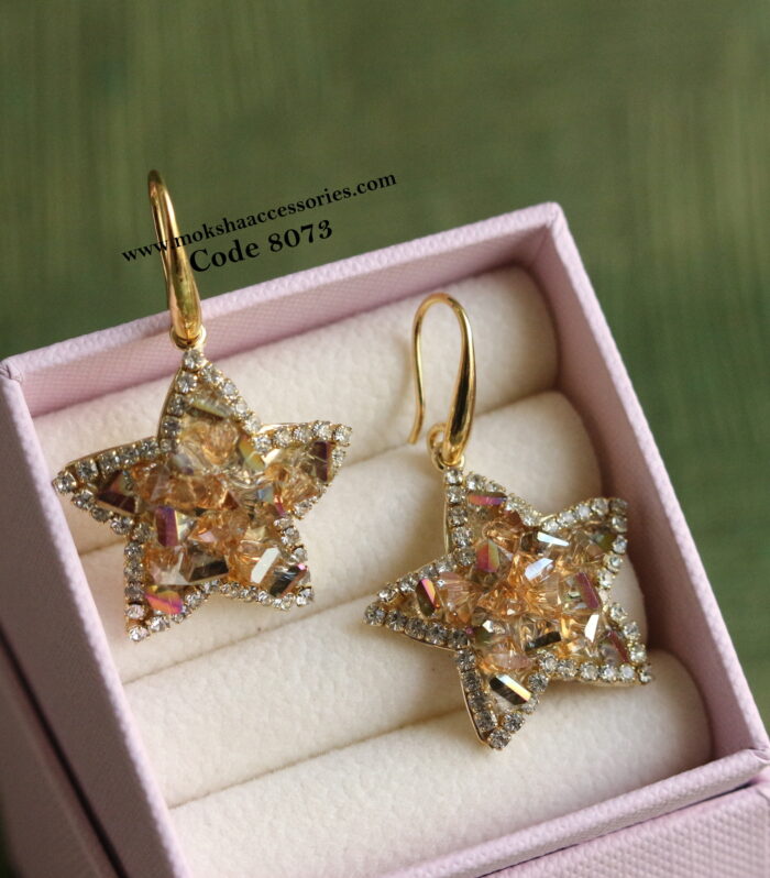 Star beaded earrings