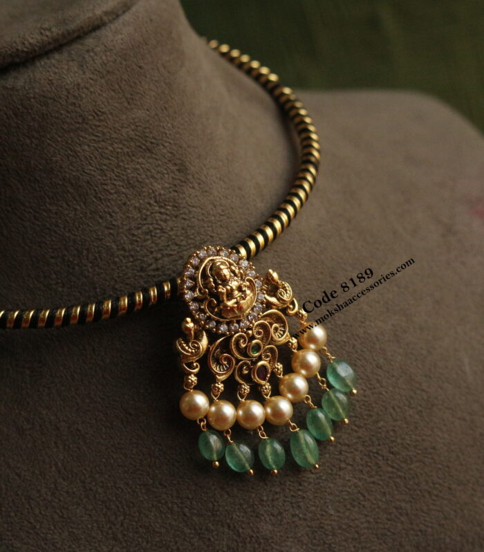 Hasli with lakshmi devi pendant