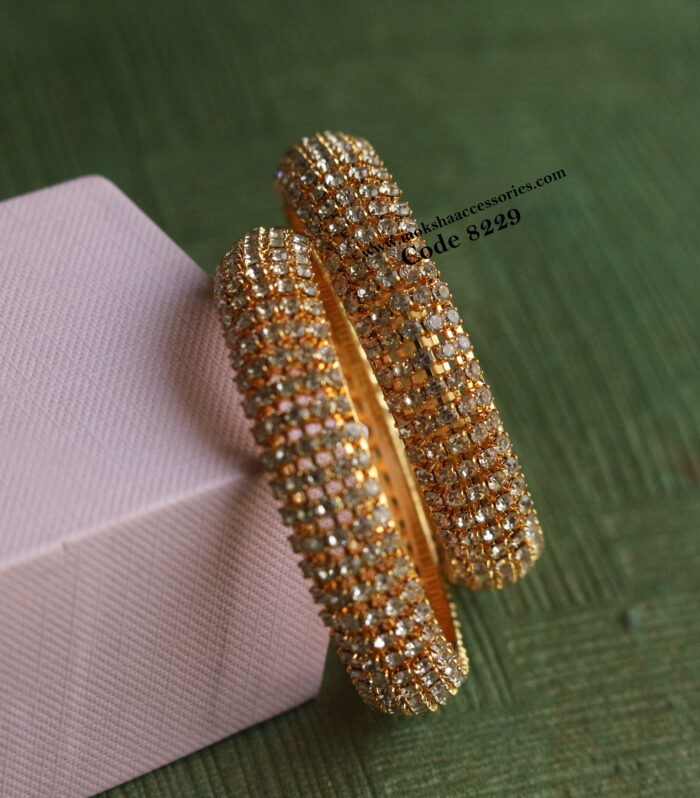 CZ bangles set of 2 (Available in 2.0 size)