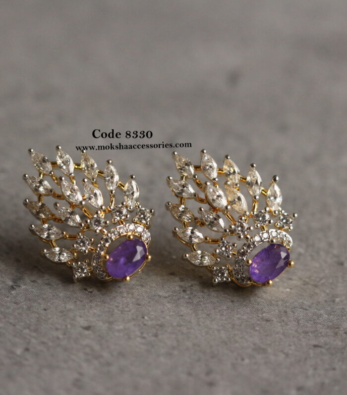 CZ diamond alike studs