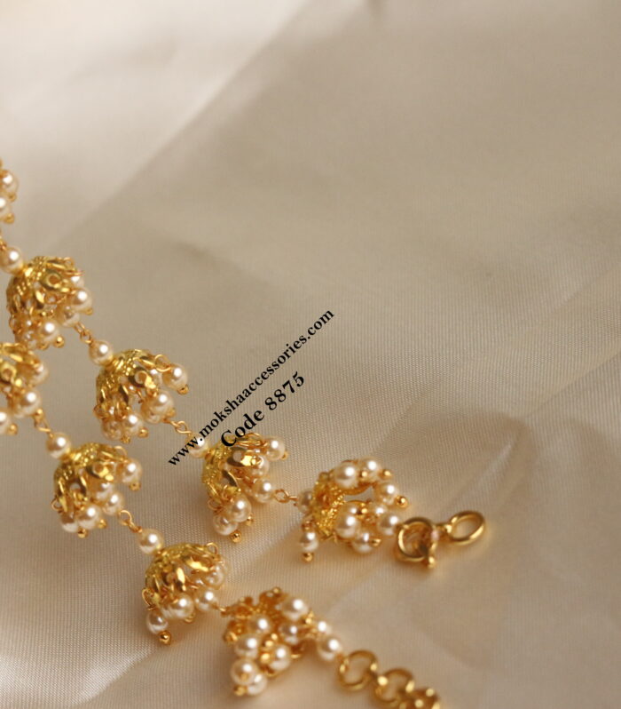 Ear chains with sarvoski pearls