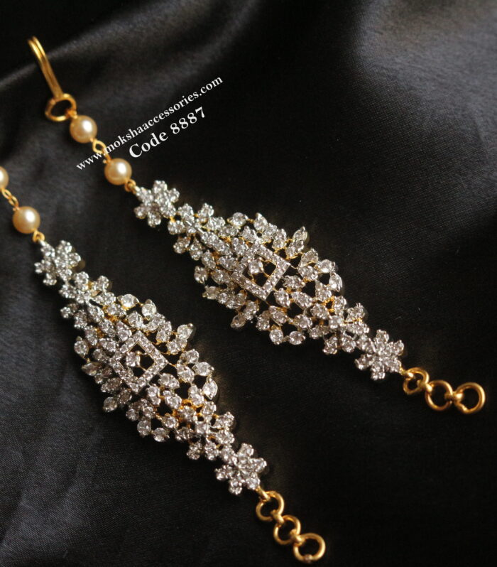 Diamond alike straight ear chains