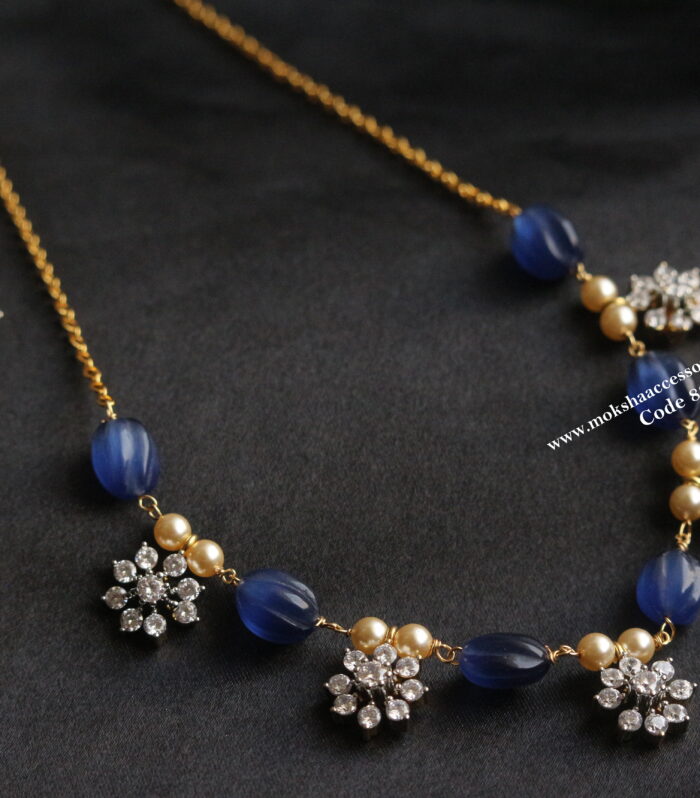 CZ pendants and studs with pumpkin onyx beads