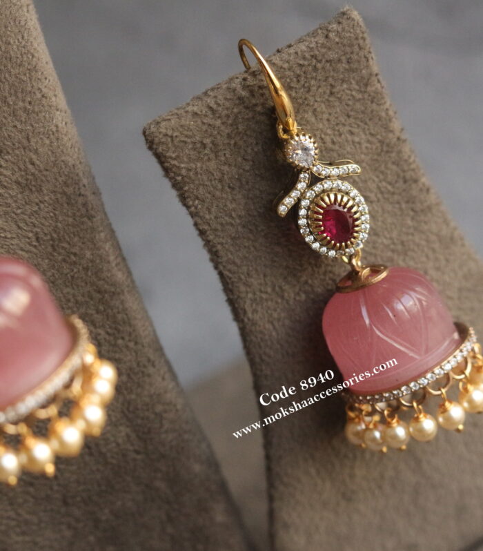 Glass victorian jhumki