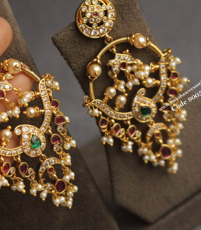 Chandhbali earrings