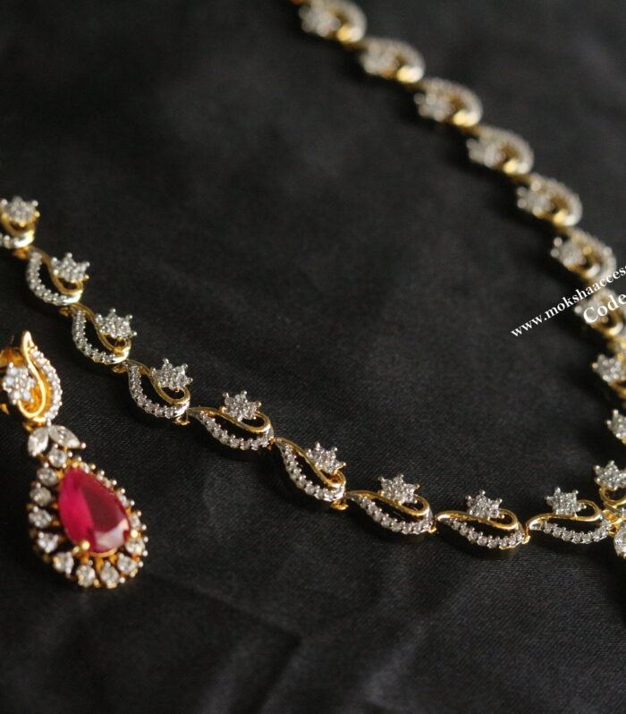 Diamond alike CZ neckset