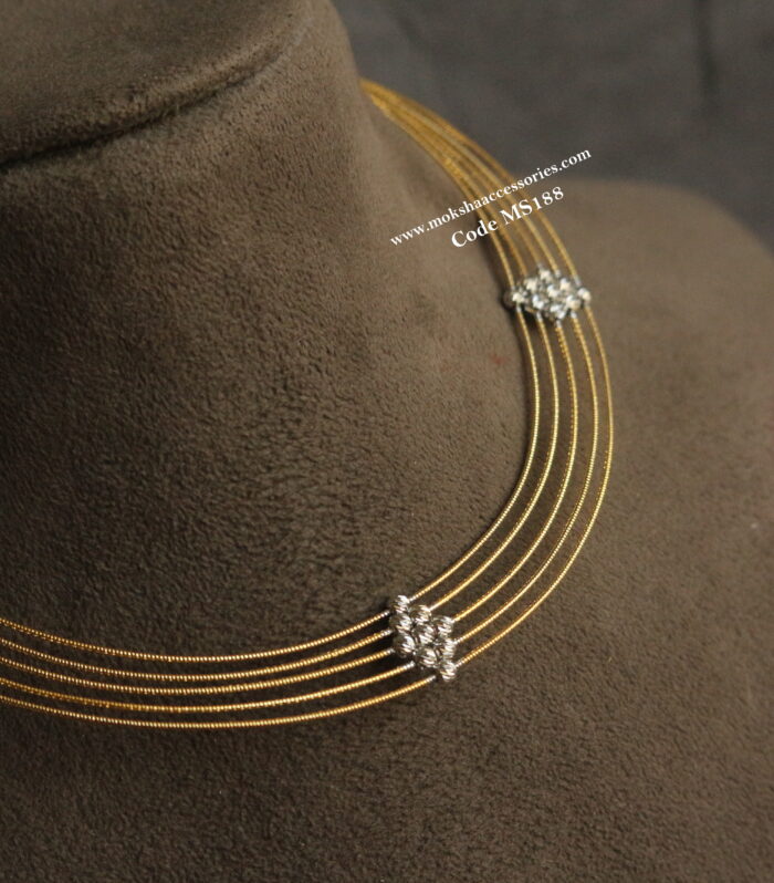 92.5 silver hasli with back chain (11.3 gms)