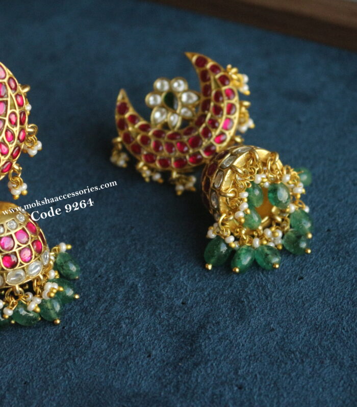 Jadaukundan chandbali jhumki