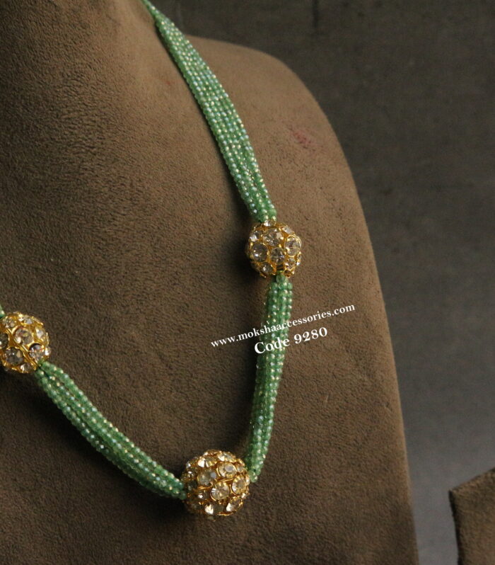 CZ crush beads with cz gold balls