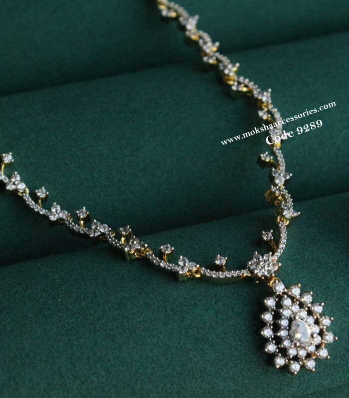 CZ diamond alike neckset