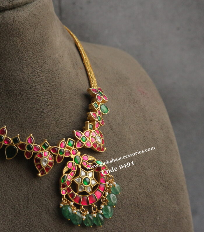 Jadaukundan nanu patti necklace