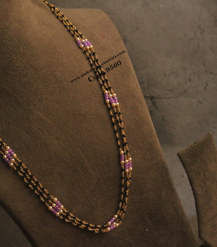 Black beads with real czs and sarvoski pearls