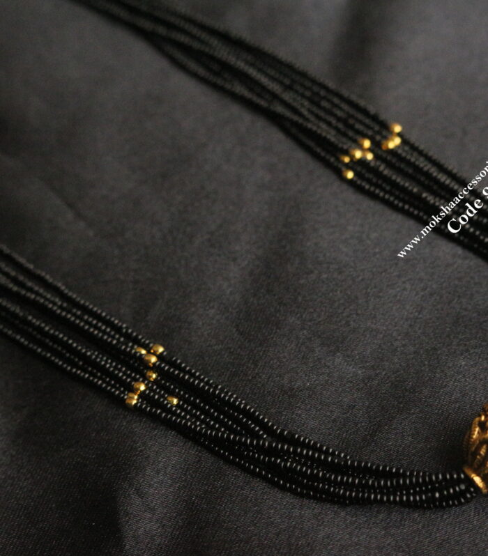 CZ gold balls with black beads