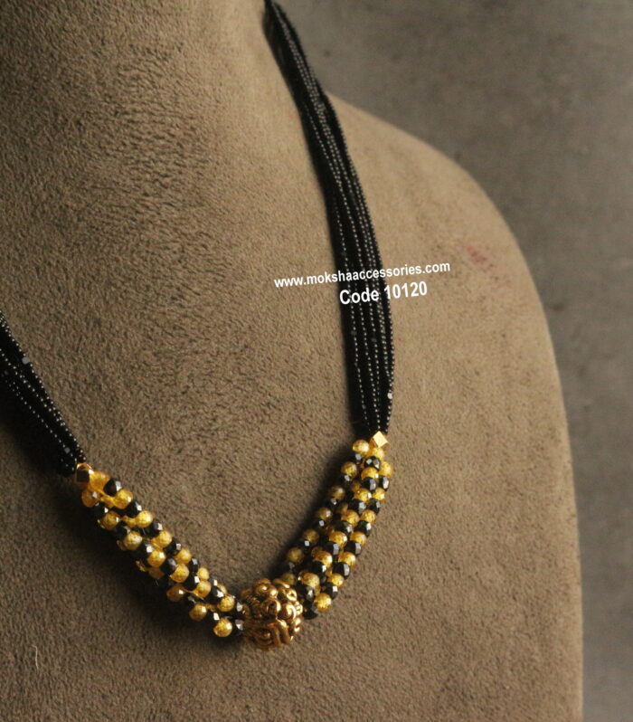 Black beads with real cz yellow beads and black cz real beads