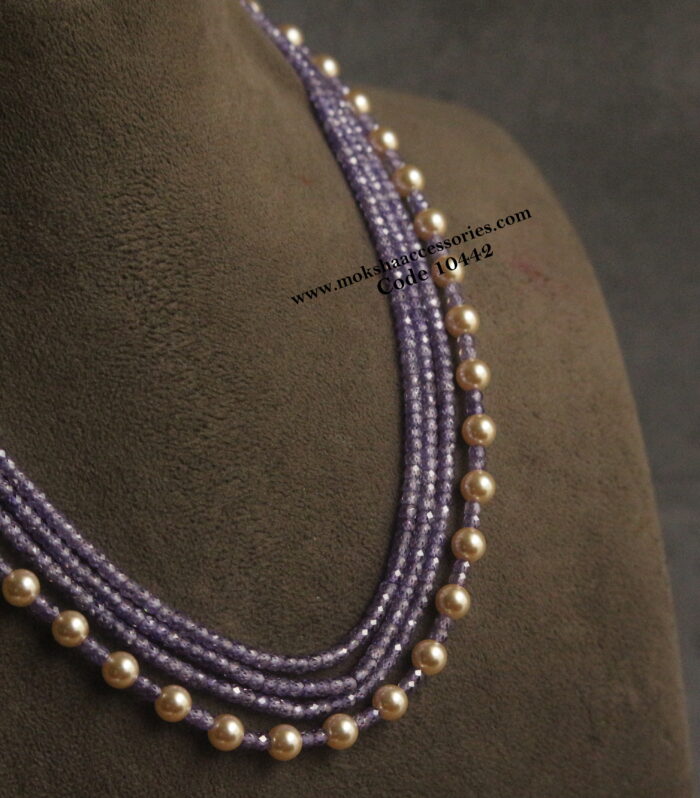 Real cz beads and sarvoski pearls