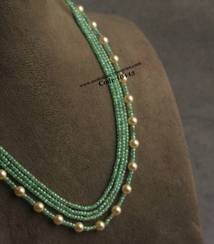 Real cz beads and sarvoski pearls