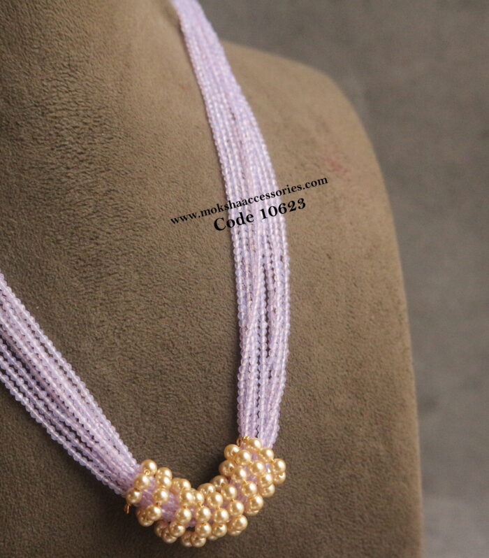 CZ beads with sarvoski pearls