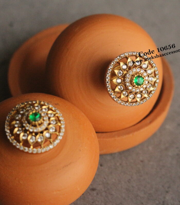 CZ studs with back screw