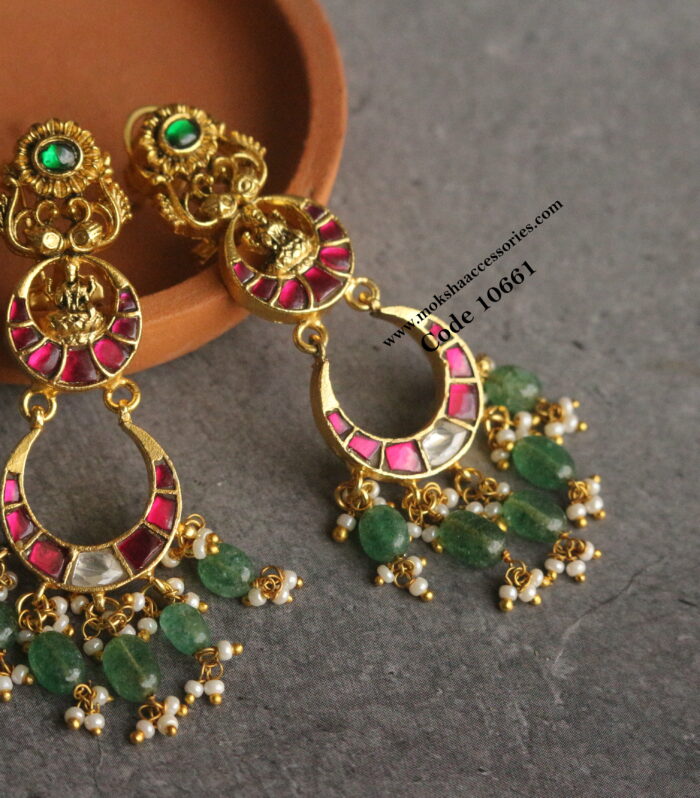 Jadaukundan earrings