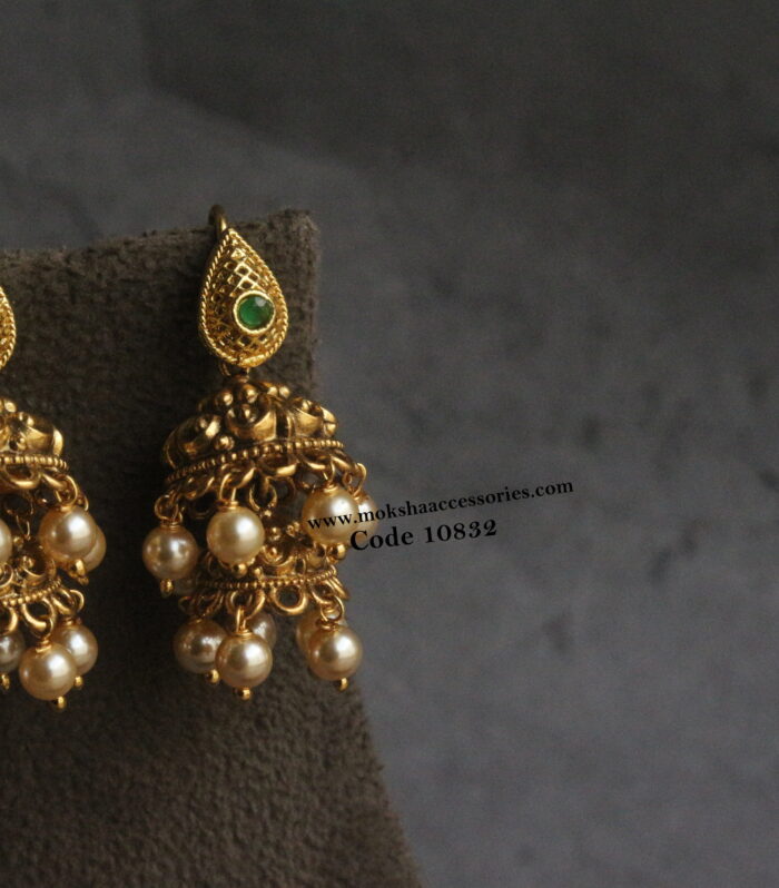 Nakshi jhumki with changeable studs