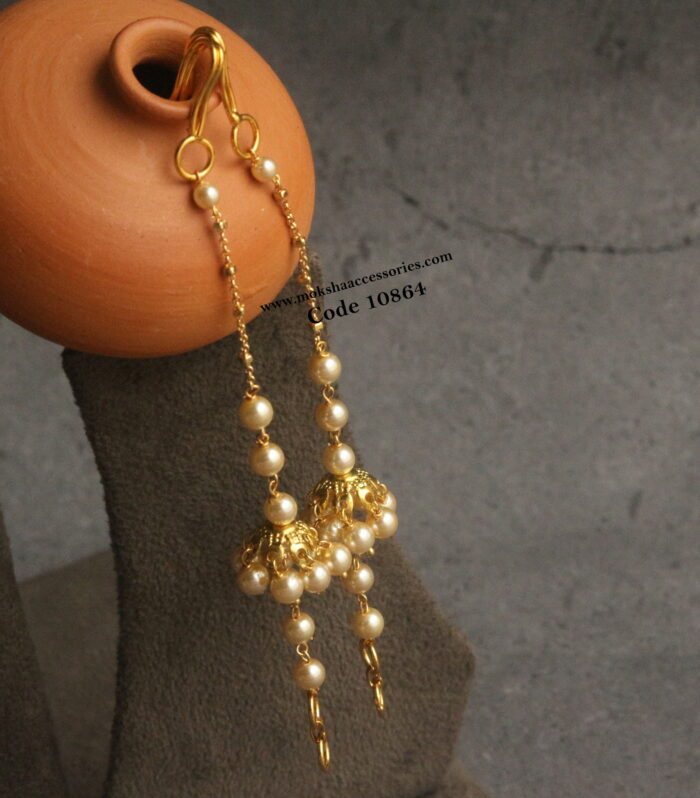 Sarvoski pearl straight ear chains