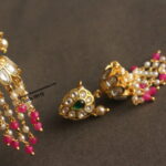 Jadaukundan Jhumki with Pearl Chain