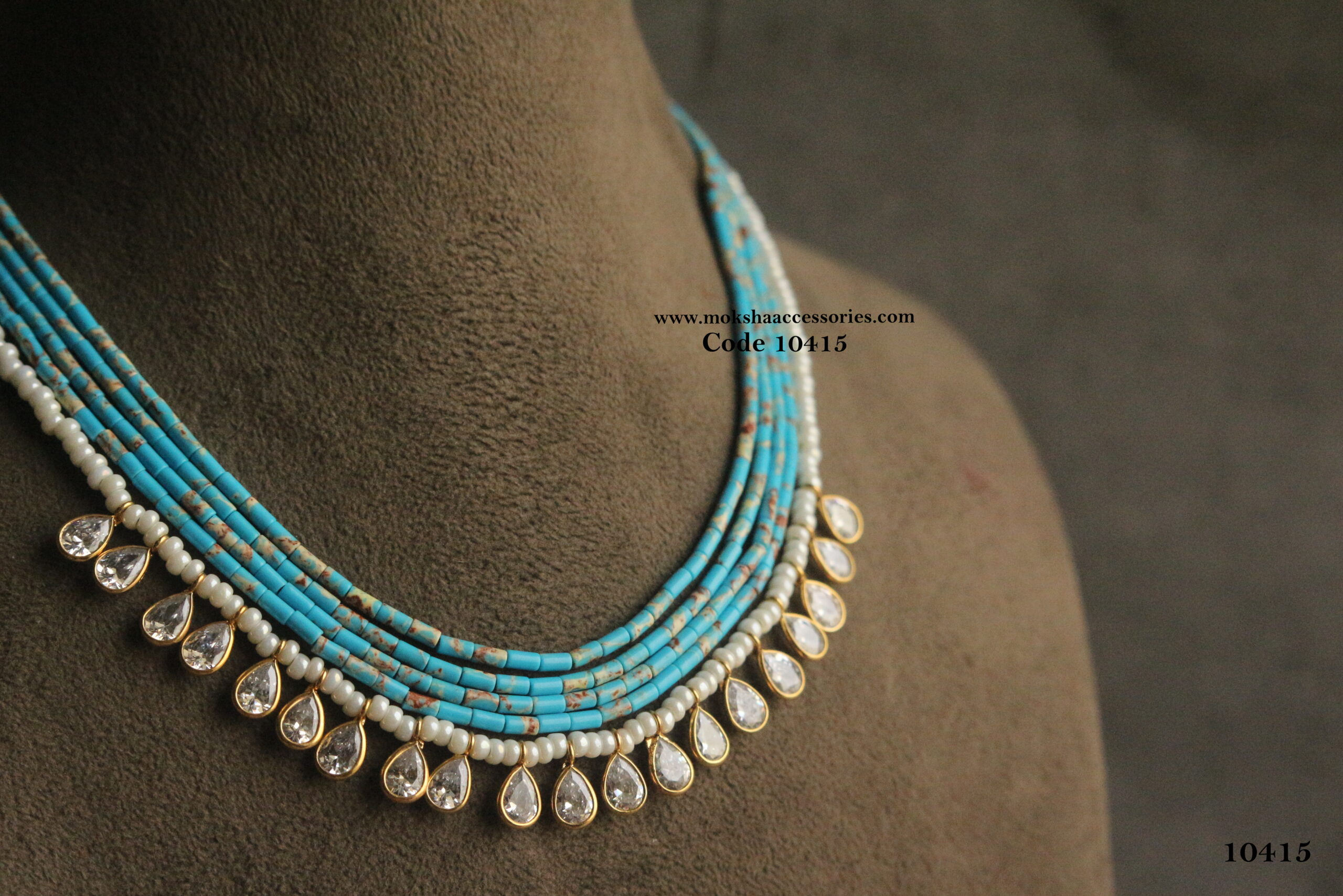 10415-scaled-1.jpg Fancy Pipe Beads and Pearls with Polki Drops - Image 1