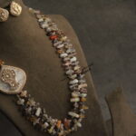 Shell Pearl Pendant Set with Natural Beads