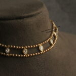Jadaukundan Choker with Gold Swarovski Pearls