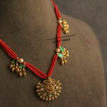 Nakshi Pendant with Corals and Jadaukundan Pendants